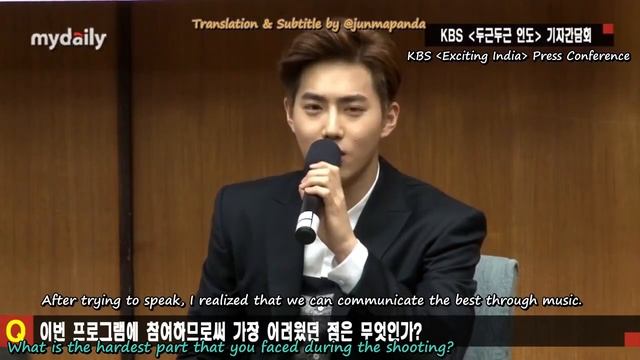[EXO]EXO SUHO -PRESS CONFERENCE FLUTTERING INDIA смотреть онлайн