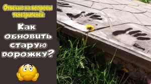 Дорожки из бетона. Можно ли обновить старую дорожку?