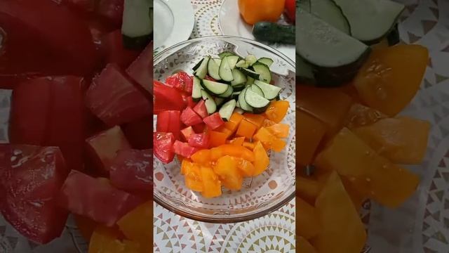 Салат "СВЕТОФОР" за 5 минут😋 смотреть онлайн