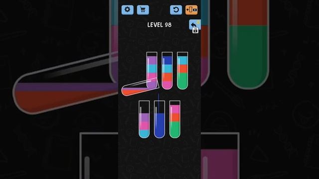 Water Color Sort Level 96 97 98 99 100 WalkThrough Solution Gameplay смотреть онлайн