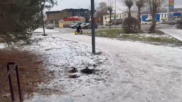 Тест драйв бензиновой приставки Снежок. ❄️ смотреть онлайн