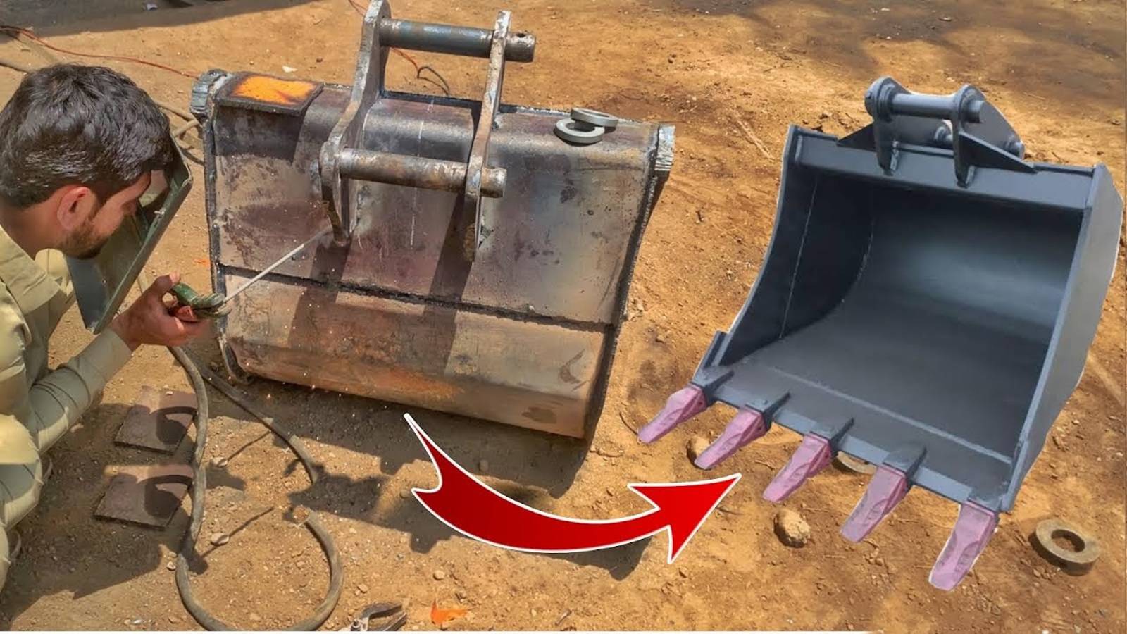 Варим ковш для тяжелого экскаватора смотреть онлайн