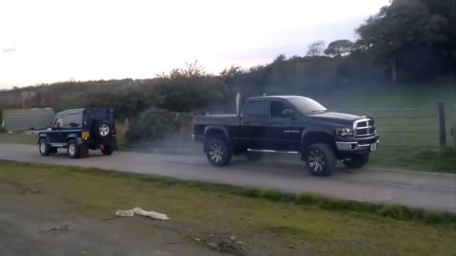 1 Dodge Ram Cummins VS Land Rover Defender 90 смотреть онлайн