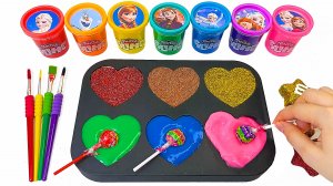 Для самых маленьких познавательные мультики. Игрушки. Чупа чупс.  Слаймы. Учим цвета