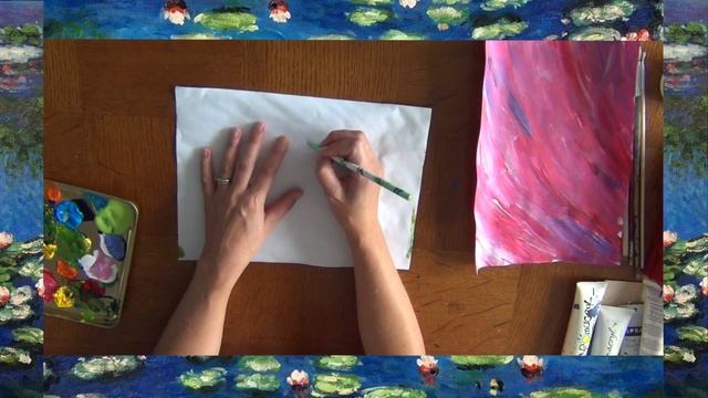 Create a Monet inspired art work смотреть онлайн