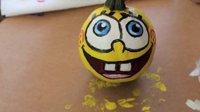 Fall || DIY Spongebob Pumpkin Painting!!