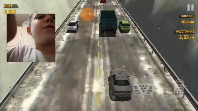 Первое видео на канал про игру Traffic racer смотреть онлайн