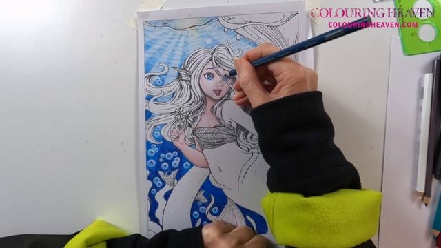 UNDERWATER MERMAID SPEED COLOURING | Design from Mermaids Special смотреть онлайн