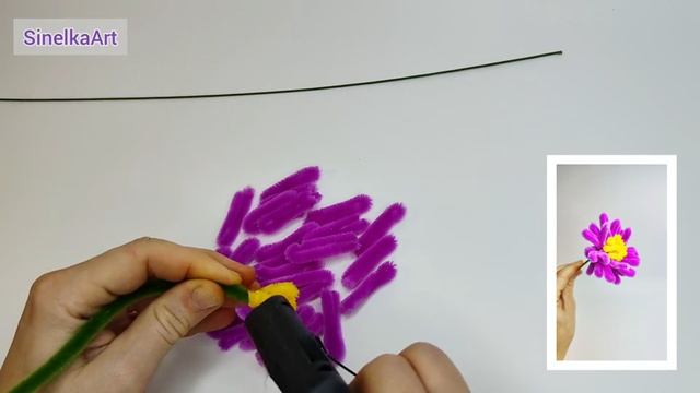 Цветы из синельной проволоки / Как делать цветы своими руками / Как делать цветы смотреть онлайн