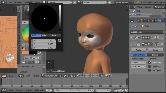 UV mapping and texture painting a simple character смотреть онлайн
