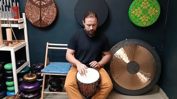 Джембе Индонезия Yuka 12" / Ручной барабан / Джембе дерево/кожа / Мембранофон / shamanic.moscow