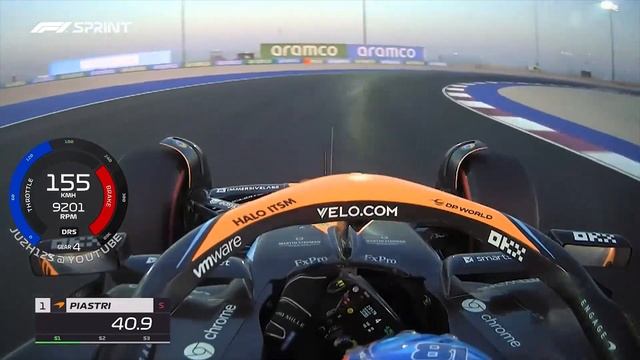 Oscar Piastri Sprint Shootout Pole Lap Onboard Qatar 2023 смотреть онлайн