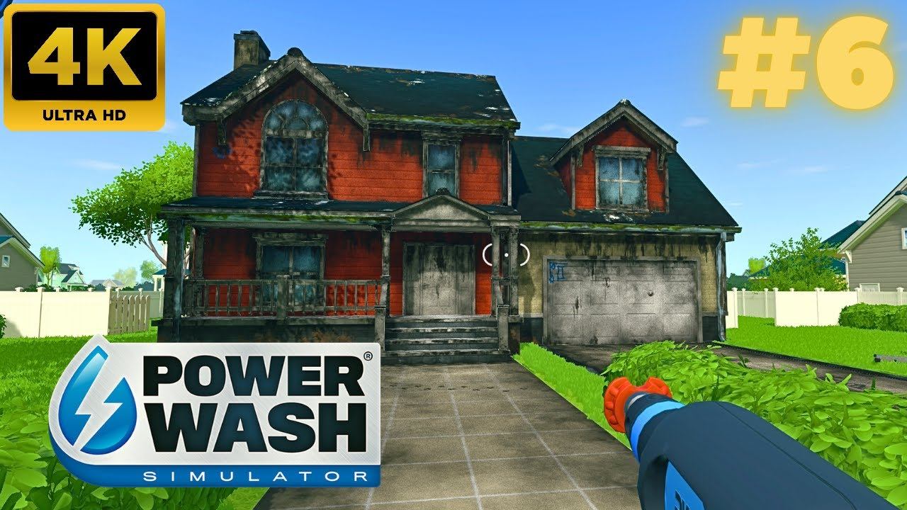 PowerWash Simulator: Отмыть старый дом #6 (4K)