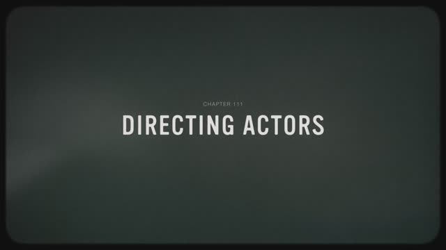 11 - Directing Actors