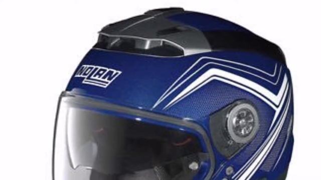 Nolan N44 COMO Black Blue Red Scratched Chrome