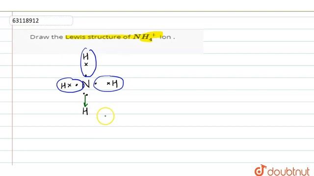 Draw the Lewis structure of `NH_(4)^(+)` ion . смотреть онлайн