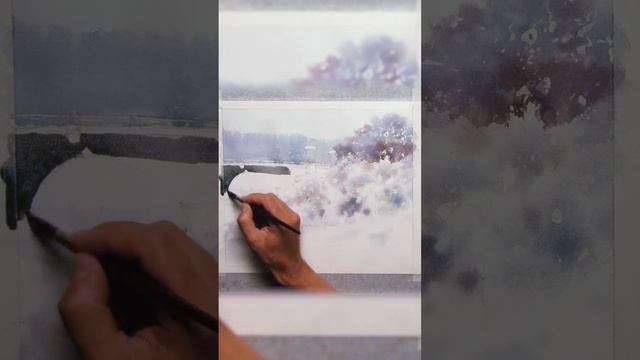 Заснеженный мост. Рисует художник Сергей Курбатов. Ещё больше интересного и красивого в Энтеркласс смотреть онлайн