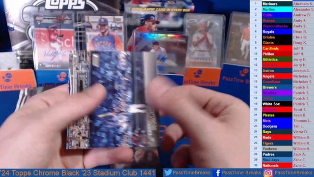 04/23 - 2024 TOPPS CHROME BLACK + 2023 STADIUM CLUB - 6 Box Mixer #1441 LIVE BREAK смотреть онлайн