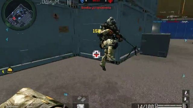 Warface- Игра за медика от Фортового-737...Clan War(ХРАБРЫЙ ВОИН-VS-Триллекс