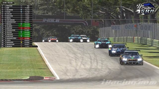 Svenska eRacingligan | Round 4 at Autodromo Internazionale Enzo e Dino Ferrari | iRacing смотреть онлайн