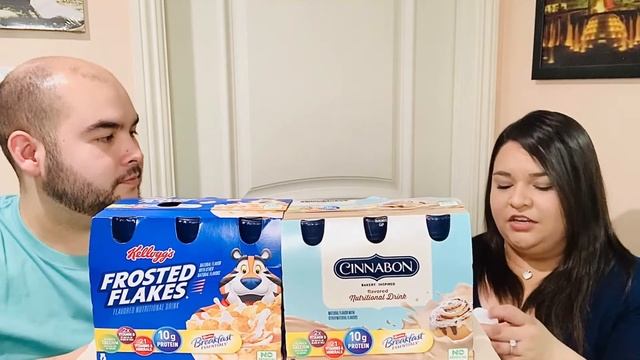 NEW Carnation Breakfast Essentials Frosted Flakes & Cinnabon Shakes Review 🥣 смотреть онлайн