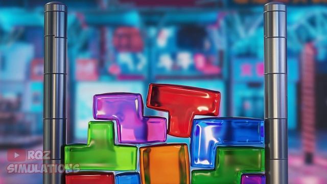 Softbody Tetris RTX ON 😲 [Satisfying]