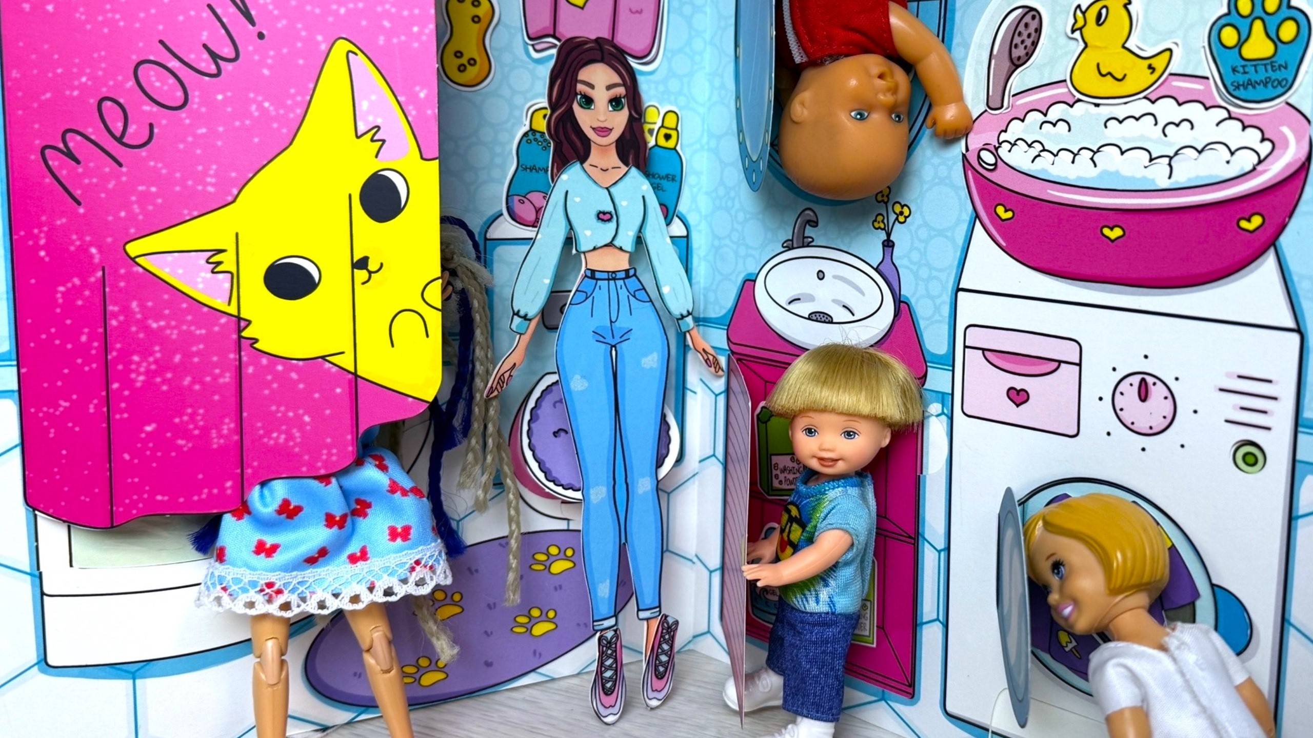 ПРЯТКИ👀 В БУМАЖНОМ ДОМИКЕ😛 ДОМИКИС Катя и Макс веселая семейка! КУКЛЫ истории ДАРИНЕЛКА ТВ смотреть онлайн