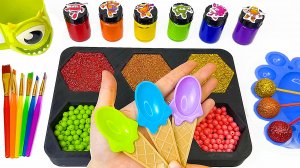 Мультики для детей. Слаймы. Поп-ит. Игрушки антистресс. Волшебство. Учим цвета. Блестки