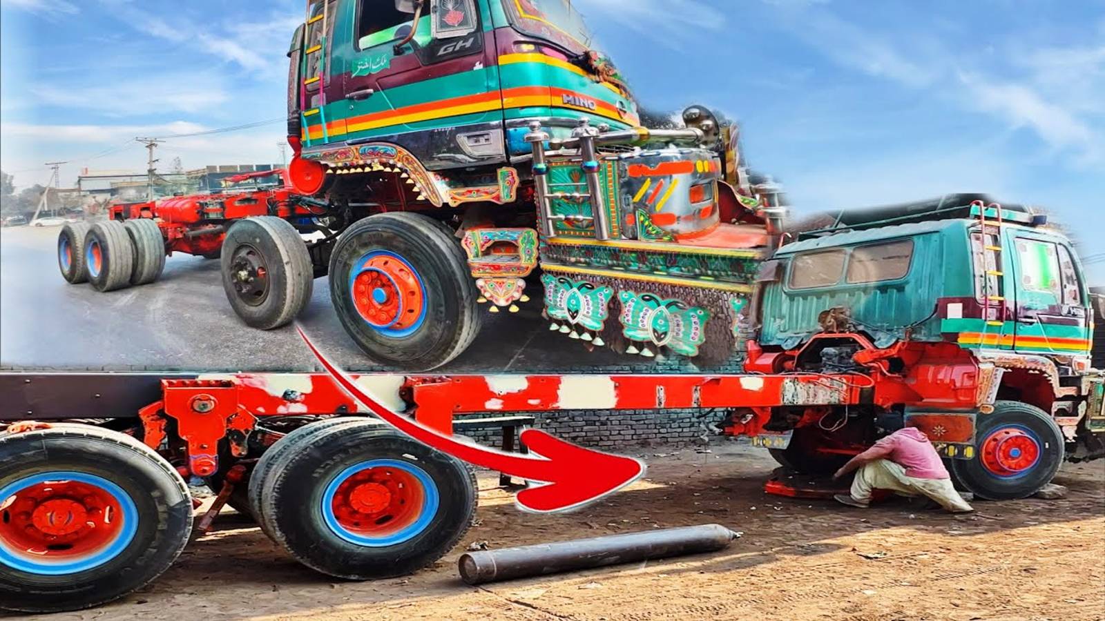 Дополнительный мост для грузовика! Сделано в Пакистане! смотреть онлайн