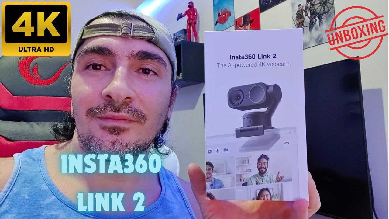 Insta360 Link 2 Webcam. Unboxing (4K)
