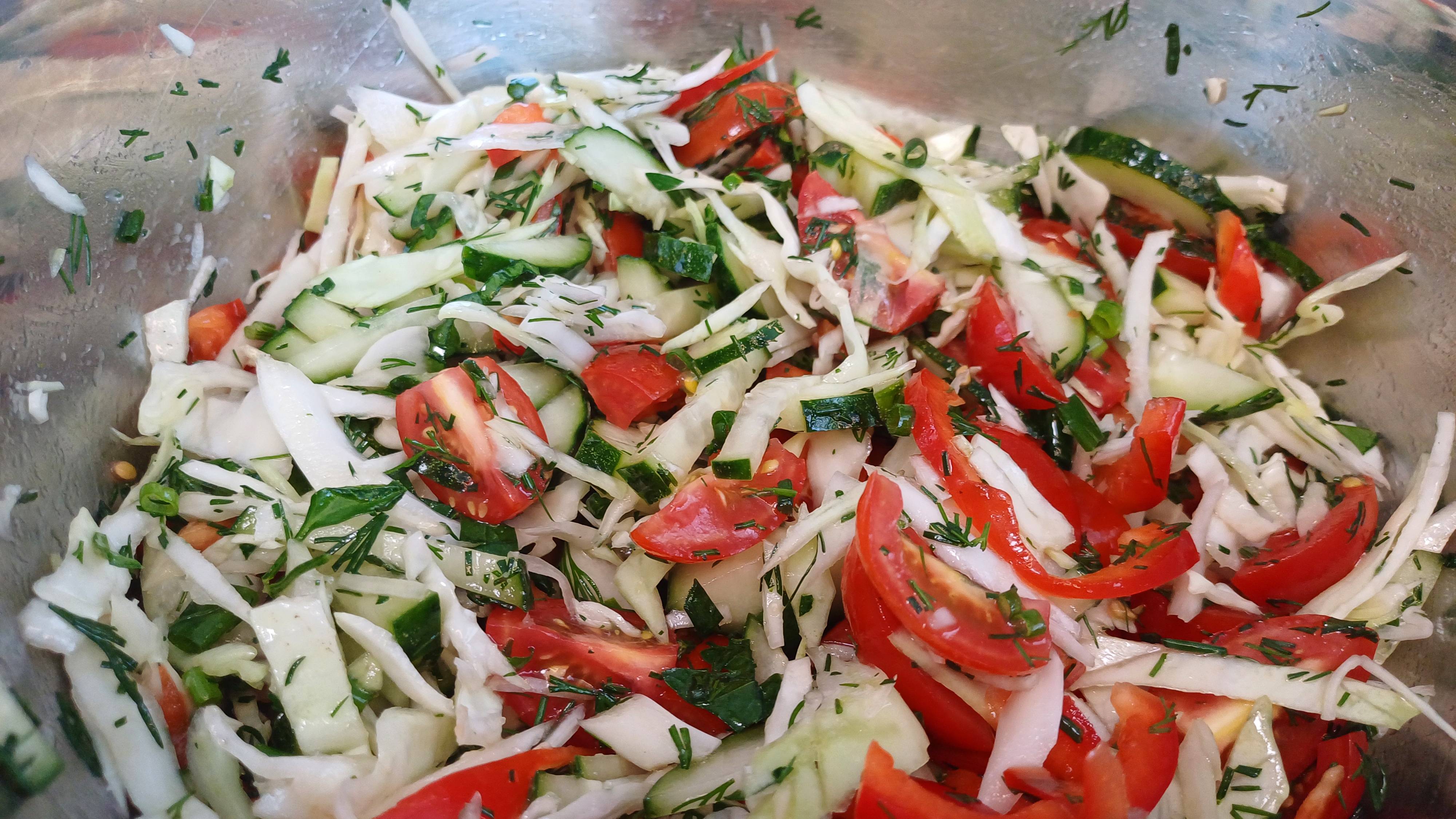 Простой, быстрый овощной салат смотреть онлайн