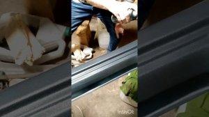 покраска из баллончика пластиковых порогов с ozon.