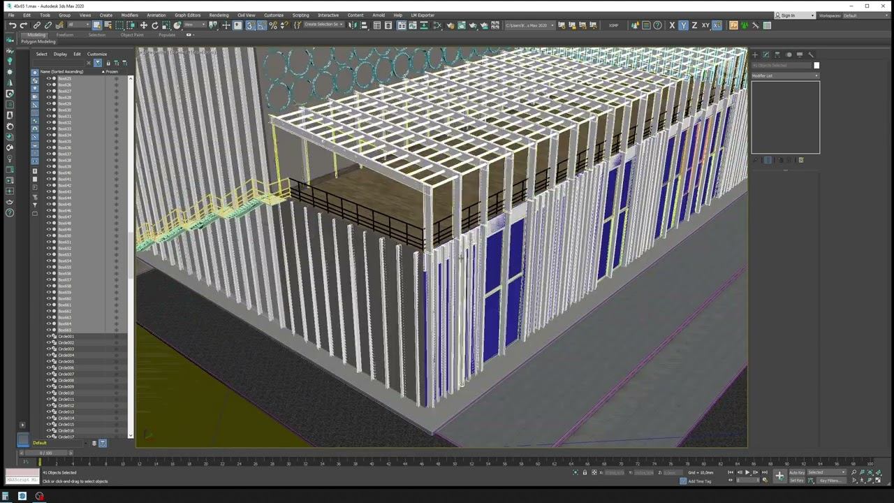 Процесс моделирования и визуализации экстерьера.