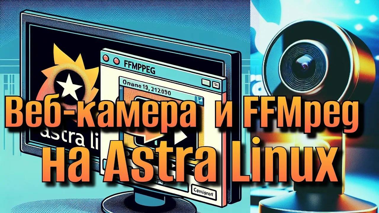Запись веб-камеры на Astra linux с помощью утилиты ffmpeg из терминала смотреть онлайн