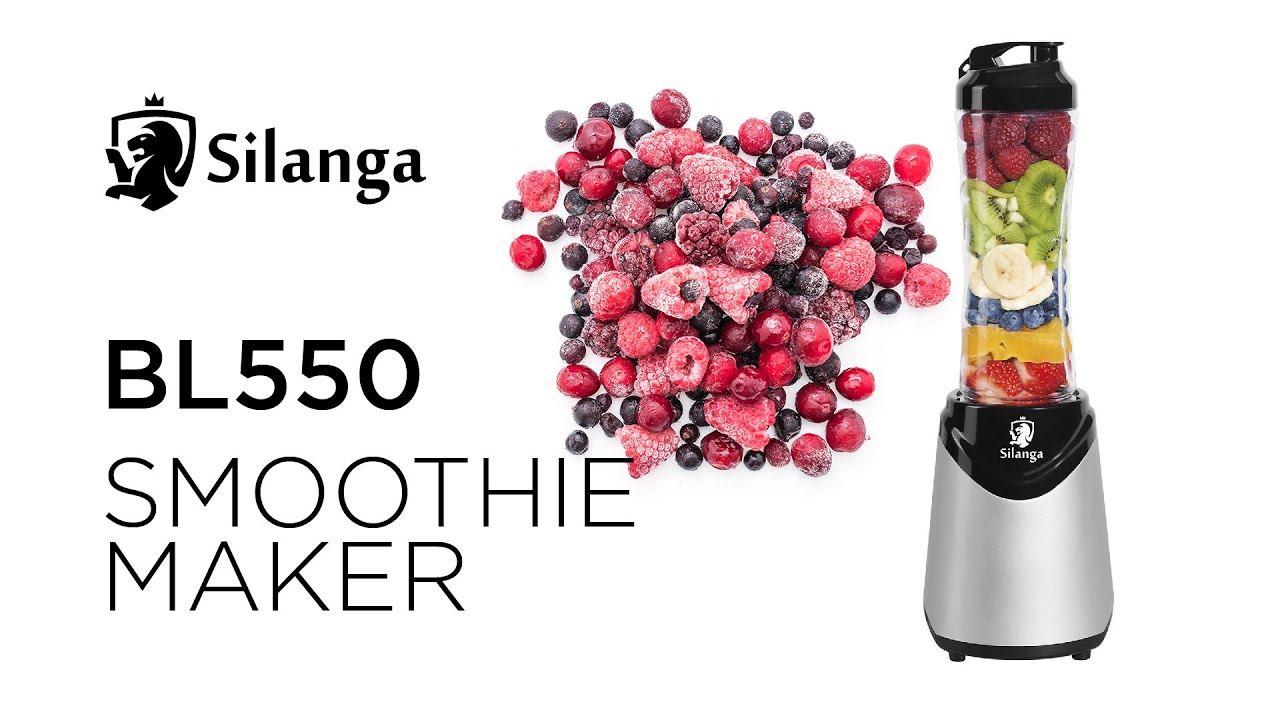 Как блендер Silanga BL550 Smoothie Maker справляется с замороженными ягодами.