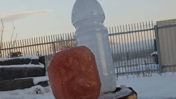 Пневматическая винтовка (HATSAN 125) стреляю по льду зимой смотреть онлайн