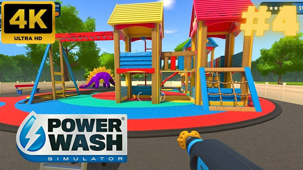 PowerWash Simulator: Отмыть детскую площадку #4 (4K)