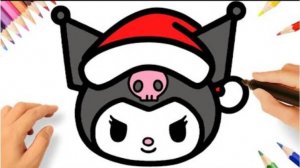 КАК ЛЕГКО НАРИСОВАТЬ РОЖДЕСТВЕНСКУЮ КУРОМИ 🎄