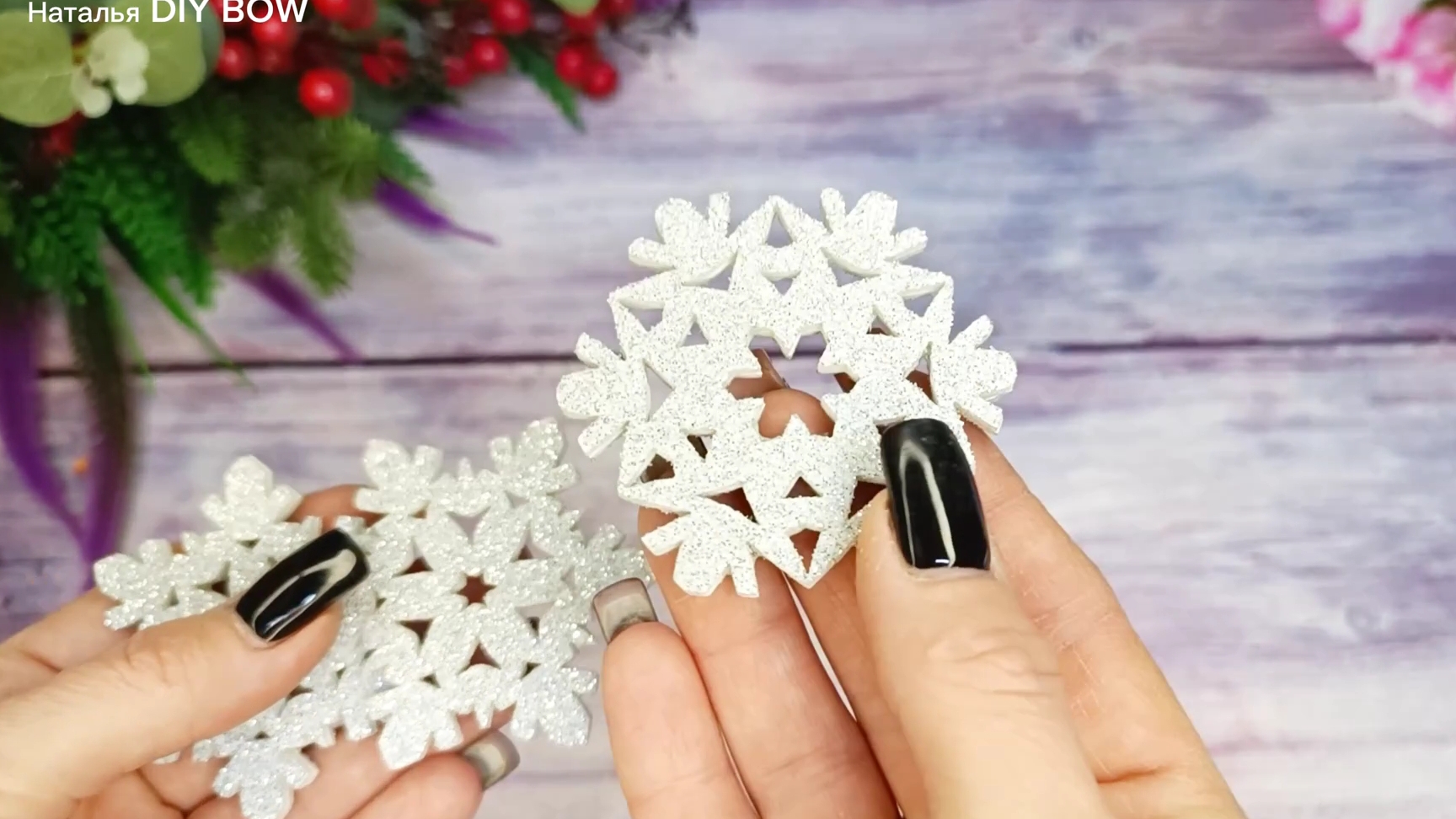 РЕЗУЛЬТАТ превзошёл МОИ ОЖИДАНИЯ/ ОБОДОК СНЕЖИНКИ своими руками. смотреть онлайн