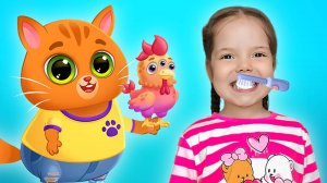 Мультики для детей про котика Бубу и Настю в космическом доме