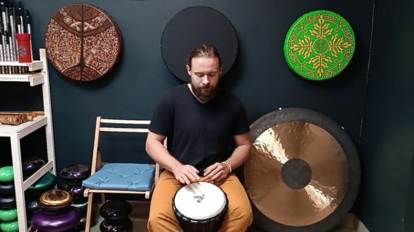 Джембе Индонезия Yuka 10" / Ручной барабан / Джембе дерево/кожа / Мембранофон / shamanic.moscow