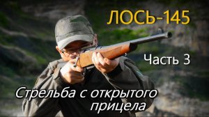 Всё о карабине Лось-145. Часть 3. Стрельба с открытого прицела. Охота на кабанов