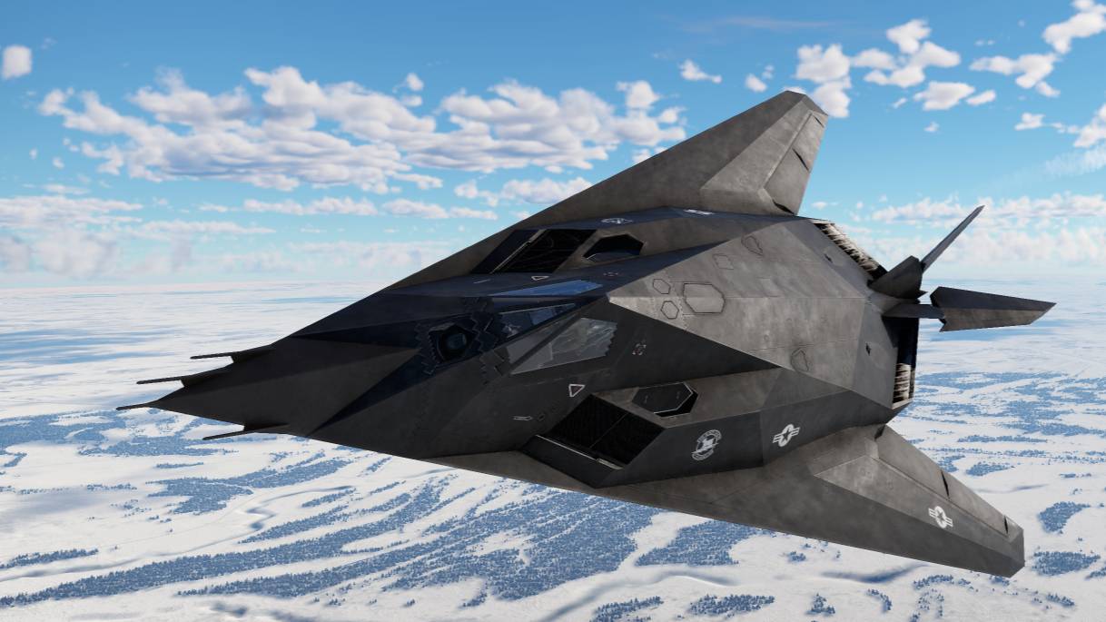Вылет на F-117 Nighthawk в VR шлеме в War Thunder. смотреть онлайн