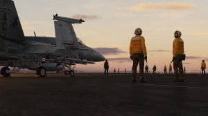 Новая процедура руления в модуле "Supercarrier" в DCS World.