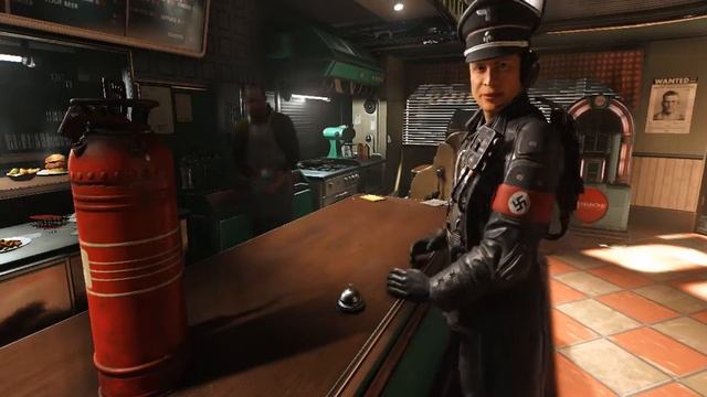 Wolfenstein II: The New Colossus - Roswell Diner Scene. смотреть онлайн