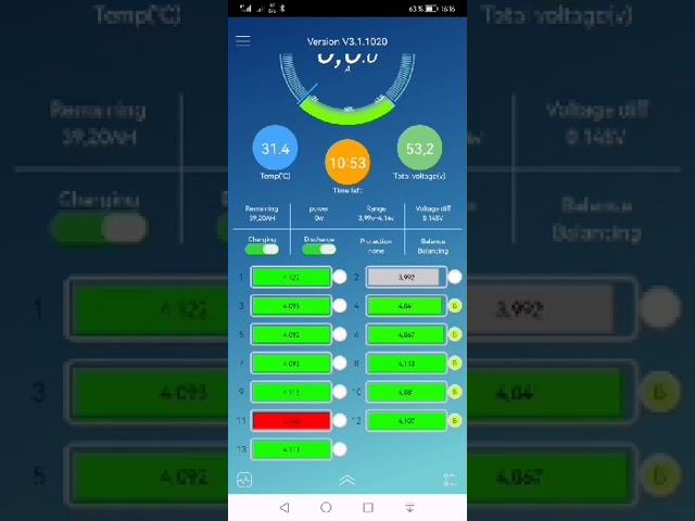 jbd Smart BMS проверка балансировочного тока и точности замера напряжения смотреть онлайн