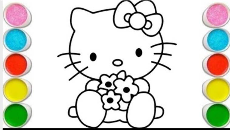 Рисунок Hello Kitty||Милый рисунок котенка||Мультяшный Hello Kitty|
