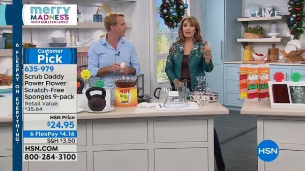 Scrub Daddy Power Flower ScratchFree Sponges 9pack