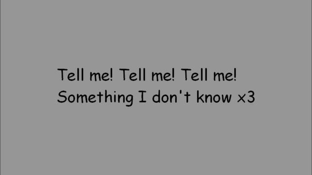 Selena Gomez Tell me something I don' t know paroles смотреть онлайн