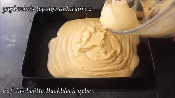 Kirsch-Blech Kuchen / Kirazli Kek Tarifi